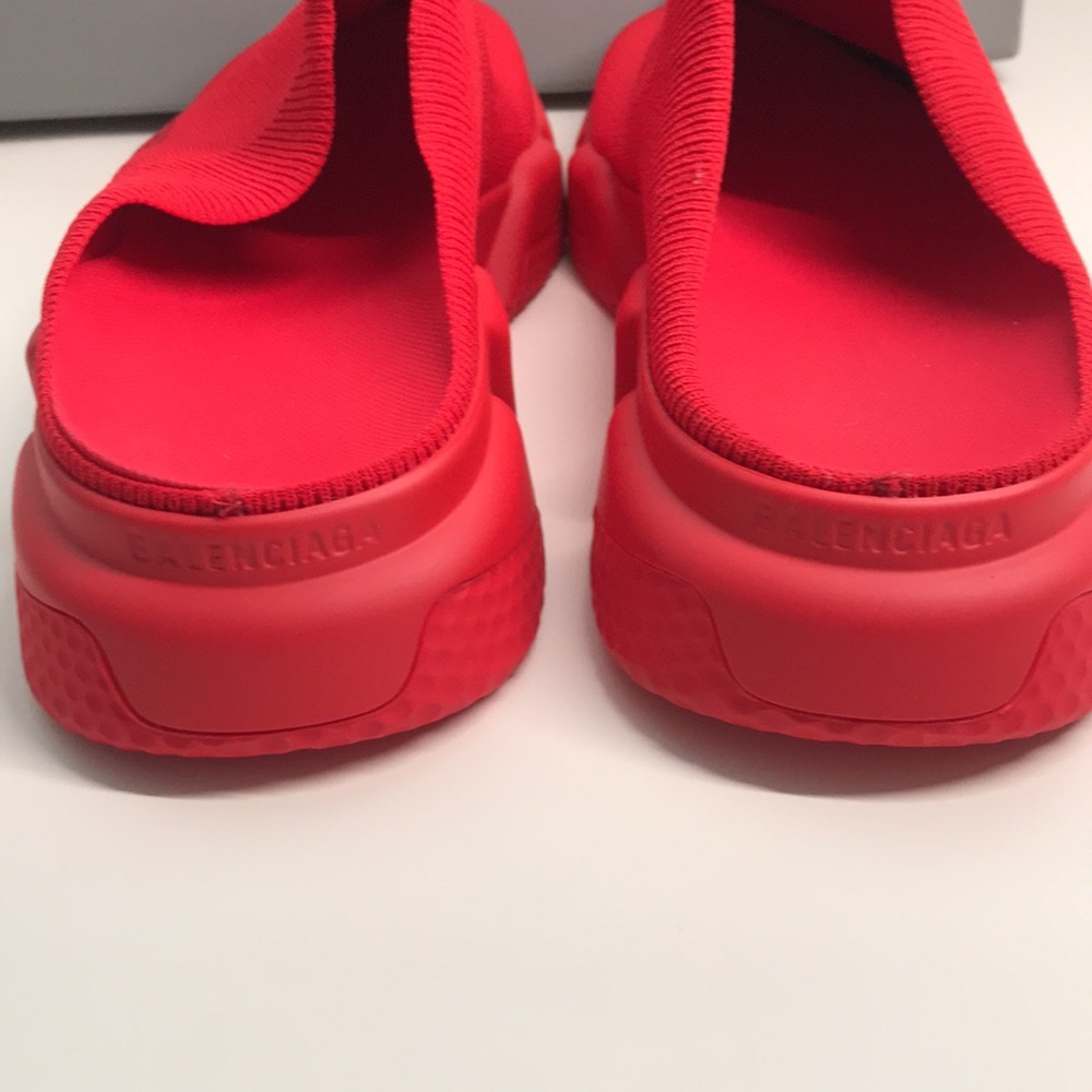 New Authentic bBalenciaga Red Sock Sneakers. size 9 - Picture 6 of 11